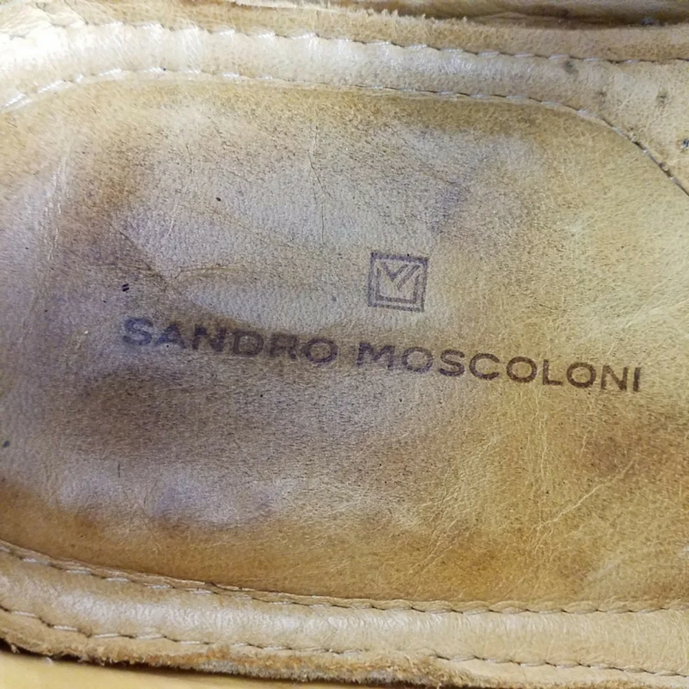 Sandro Moscoloni Brown Leather Split Toe Lace Up Oxfords Mens Size 10D